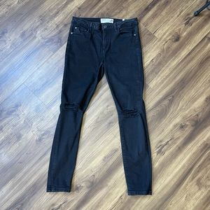 Garage high rise black denim jeans